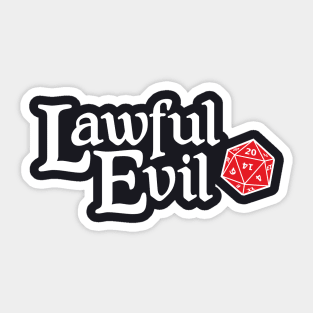 Lawful Evil Sticker